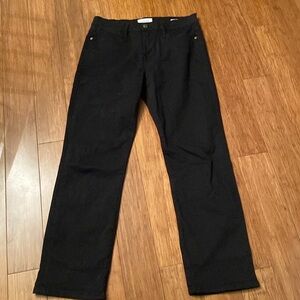 Frame Denim Black Straight Leg Pants